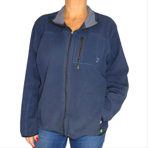 Timberland Other - Timberland Blue Fleece Jacket Long Sleeve Size X Large Men's